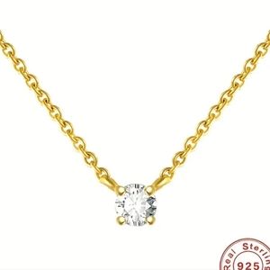 Classic Mini Round Diamond Pendant Necklace